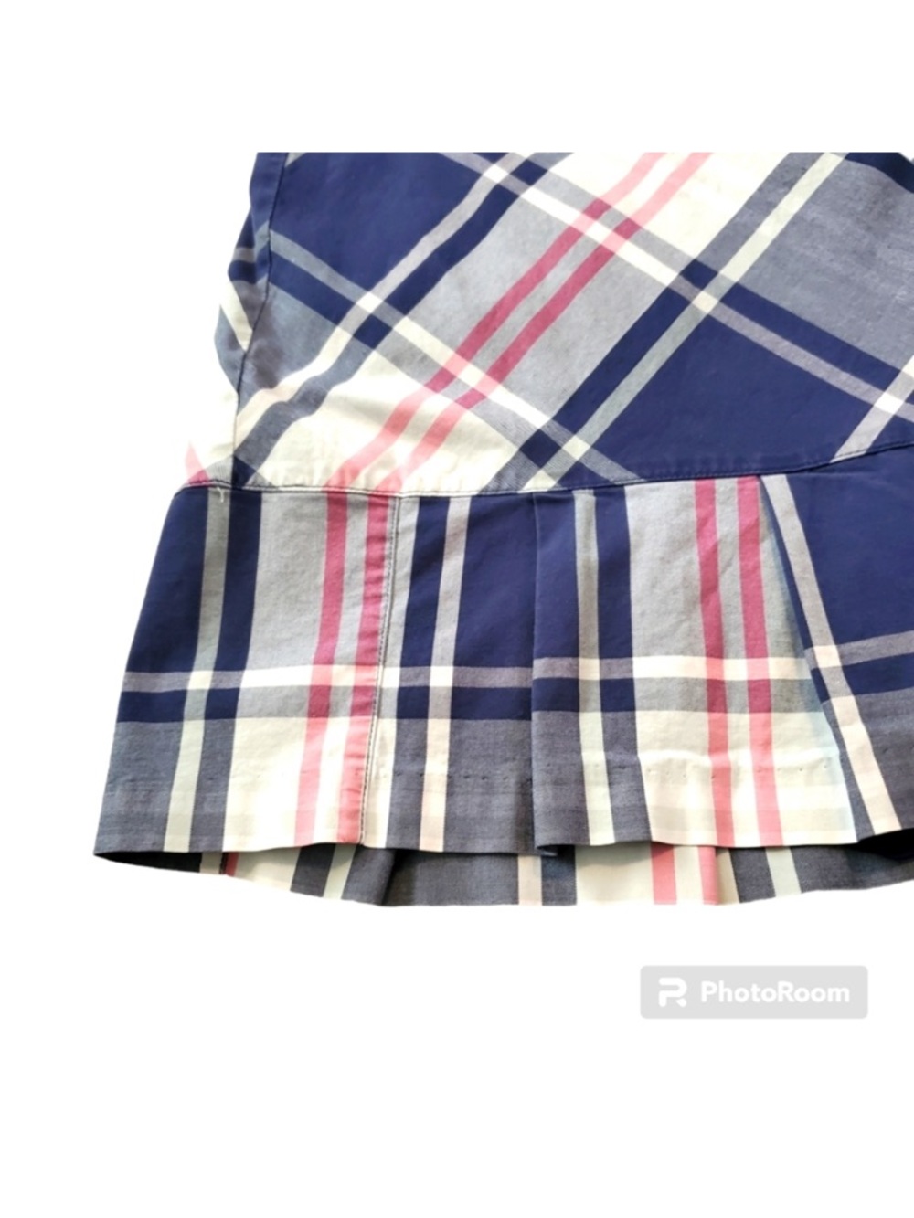 Lady Hagen Navy and Pink Plaid Ruffle Tennis Skort Sz 4 - Picture 4 of 5